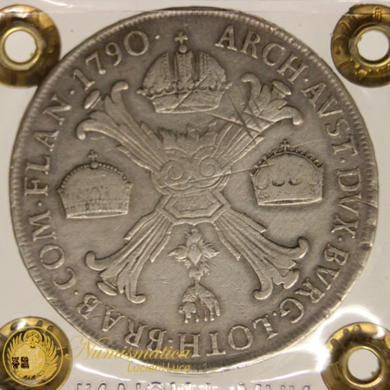 LOMBARDIA Giuseppe II Imperatore Duca di Milano e Mantova 1780-90 SCUDO DELLE CORONE 1790 Milano BB+ #PV173