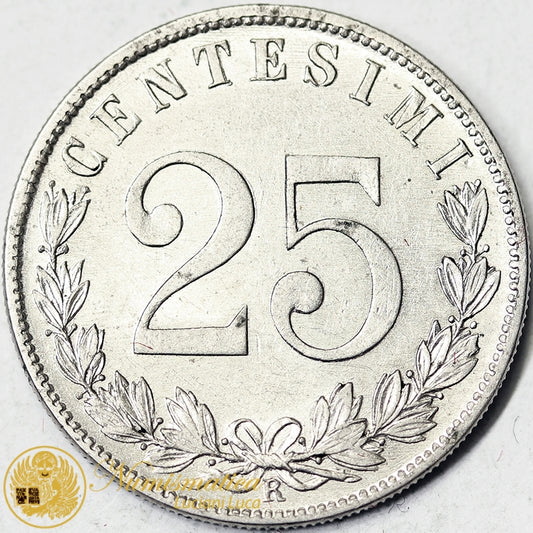 VITTORIO EMANUELE III 25 Centesimi 1903 Spl+ RARA #P83