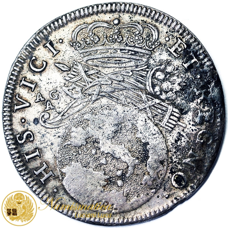 NAPOLI Carlo II 20 Grana 1684 Ag Non Comune Spl- #PV364