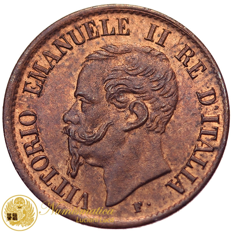 VITTORIO EMANUELE II 1 Centesimo 1862 NAPOLI Q.Fdc #3001