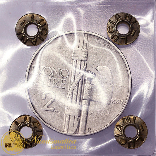 VITTORIO EMANUELE III Buono da 2 Lire 1927 Q.BB/BB Molto Raro #PV147