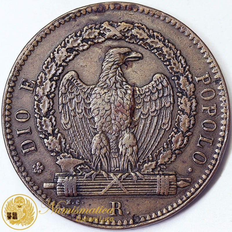 REPUBBLICA ROMANA 3 Baiocchi 1849 Roma BB+ #2392