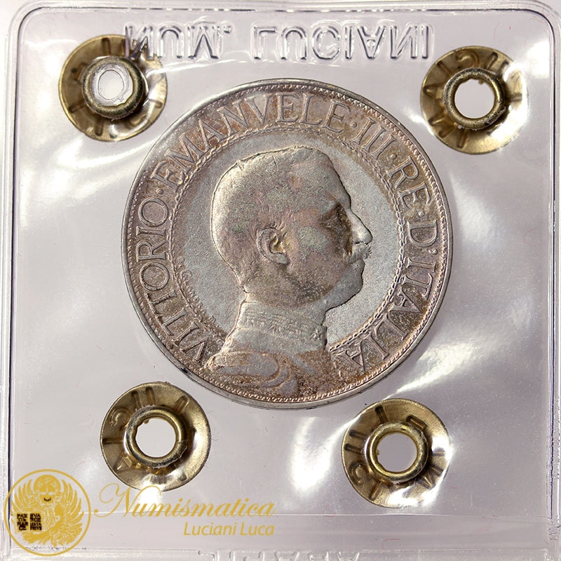 VITTORIO EMANUELE III 2 Lire 1911 Quadriga BB Molto Raro #P533