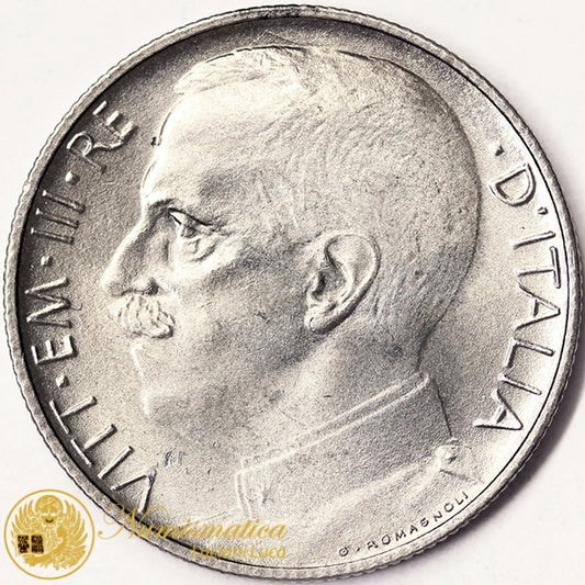 VITTORIO EMANUELE III 50 Centesimi 1925 bordo rigato Fdc Raro in Fdc #PV137