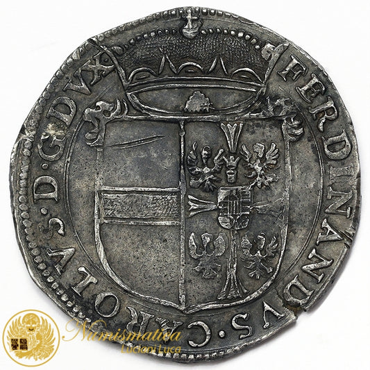 MANTOVA Ferdinando Carlo Gonzaga-Nevers 1669-1707 SCUDO 1675 Ag 21,57 g MIR 729/1 SPL/Q.FDC RARO #PV208