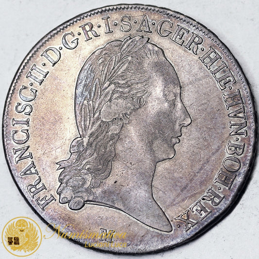CROCIONE 1799 MILANO FRANCESCO II D’ASBURGO LORENA 1792-1800 AUSTRIA Ag RARO BB #8031