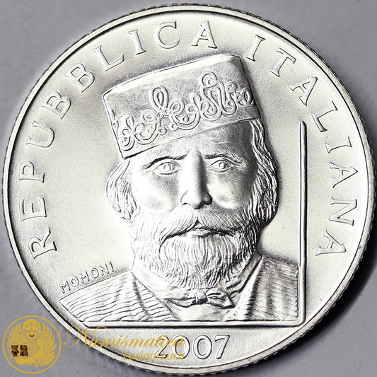 ITALIA 5 Euro 2007 GIUSEPPE GARIBALDI #4712
