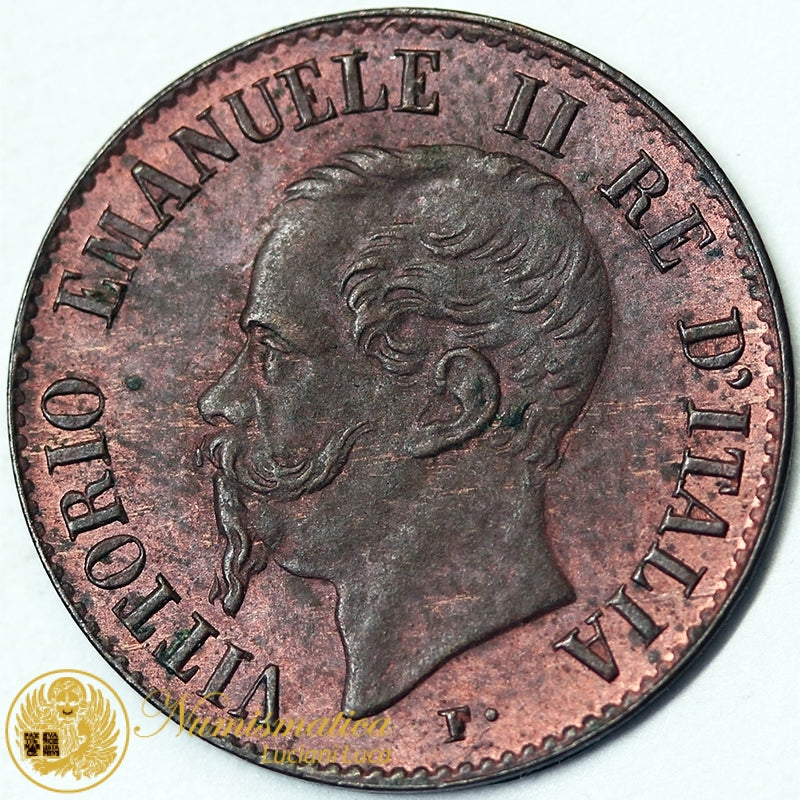 VITTORIO EMANUELE II 1 Centesimo 1867 Milano Fdc rame rosso #P510