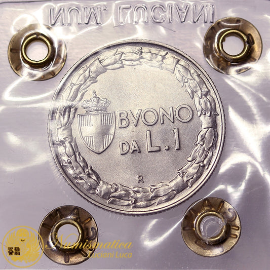 VITTORIO EMANUELE III Buono da 1 Lira 1922 Fdc #PV292