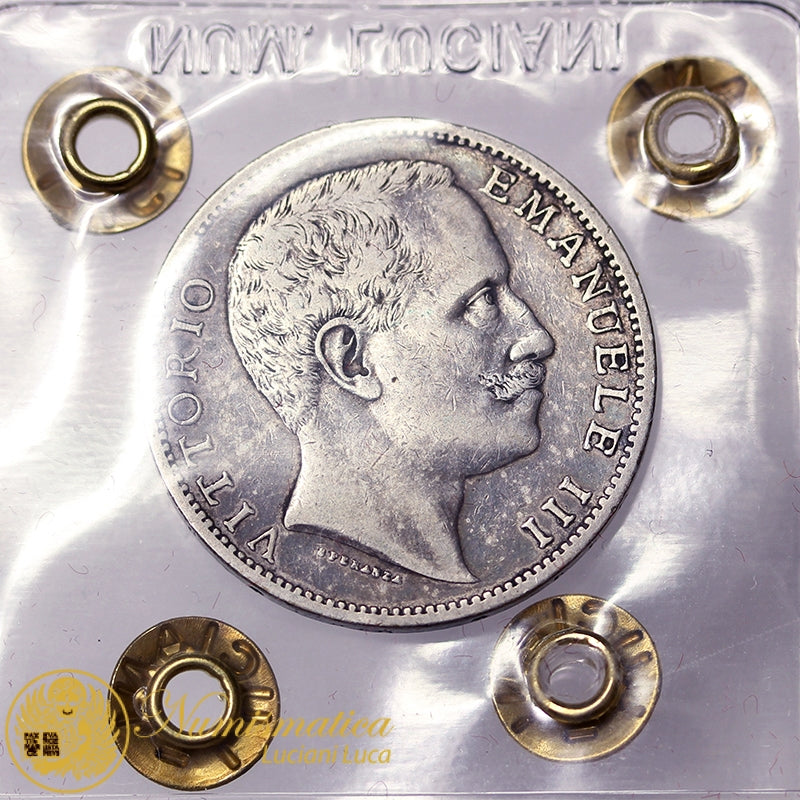 VITTORIO EMANUELE III 2 Lire 1902 Ag BB RARO #PV144