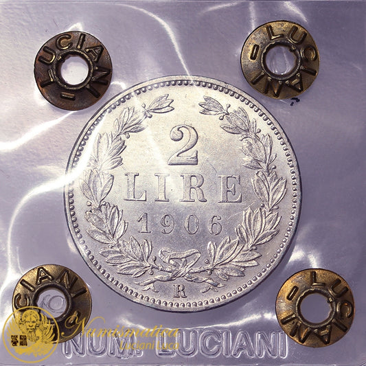 SAN MARINO 2 Lire 1906 Roma I^ Monetazione RARA SPL+ #PV762A