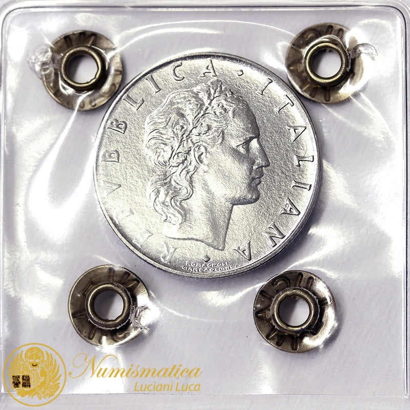 ITALIA 50 Lire 1965 Vulcano Fdc #P76