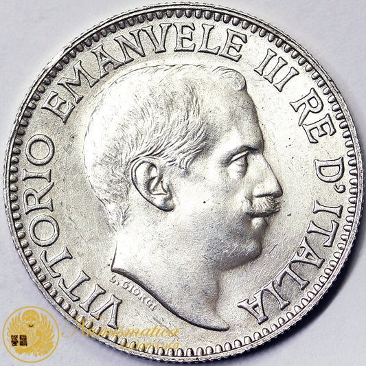 SOMALIA ITALIANA 1 Rupia 1919 VITTORIO EMANUELE III Ag RARA Q.Fdc #P558